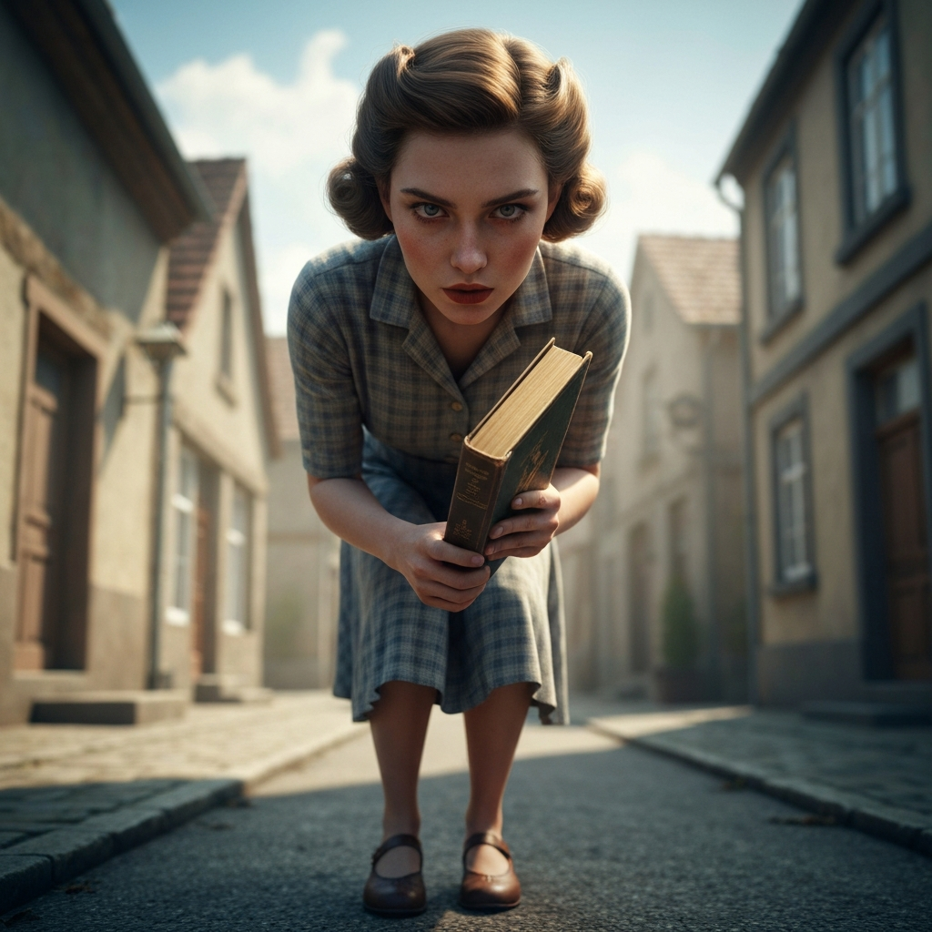 Young woman resistance hero WWII